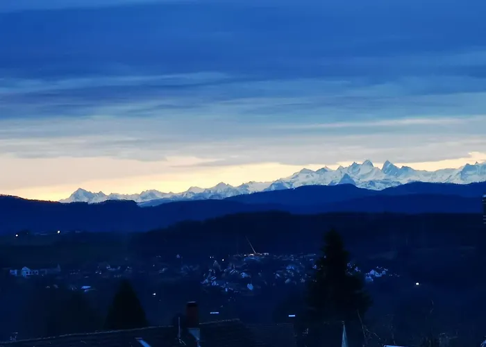 Alpenpanorama Haegelberg Steinen (Lorrach)